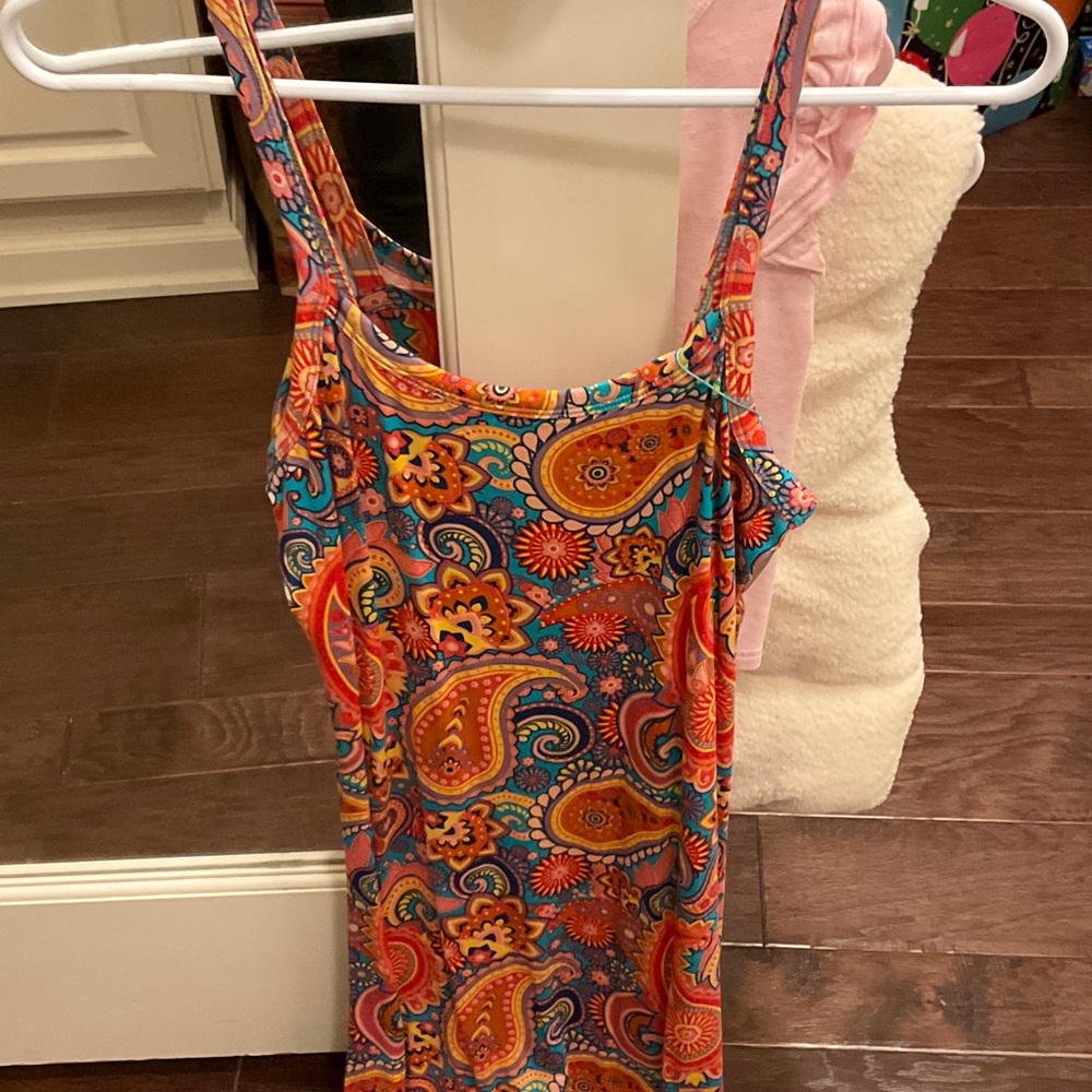 Posh Peanut Eliana Paisley Print Dress, nwt